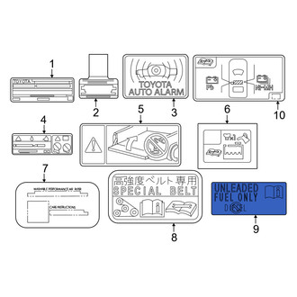 Toyota OE - Fuel Information Label