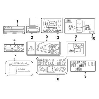 Toyota OE - Information Labels - Labels