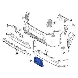 Toyota OE - Front License Plate Bracket