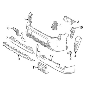 Toyota OE - Front Bumper - Bumper & Components (Bumper Cover & Trim)