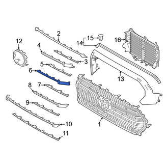 Toyota OE - Front Center Left Grille Molding