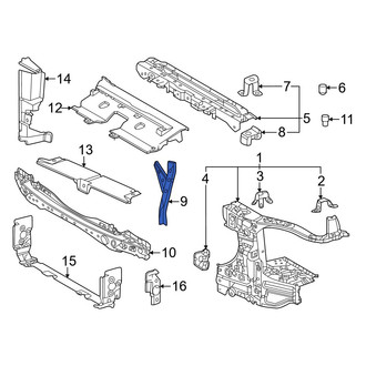 Toyota OE - Front Hood Latch Support