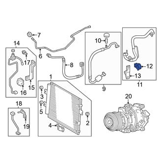 Toyota OE - A/C Refrigerant Line Clamp