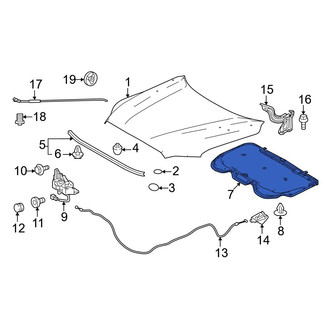 Toyota OE - Front Hood Insulation Pad