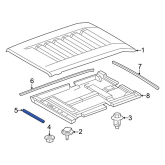 Toyota OE - Front Hood Scoop Seal