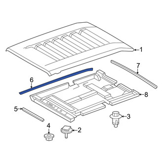 Toyota OE - Center Hood Scoop Seal