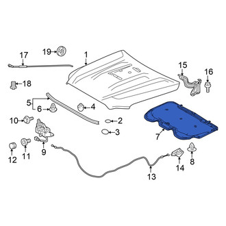 Toyota OE - Front Hood Insulation Pad
