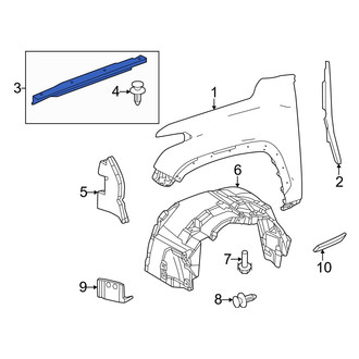 Toyota OE - Front Left Fender Filler Panel
