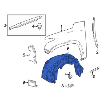 Toyota OE - Front Left Fender Splash Shield