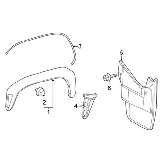 Toyota OE - Fender - Exterior Trim (With Body Color Moldings)