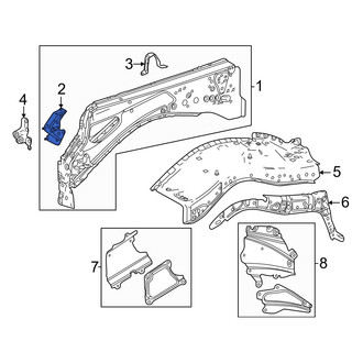 Toyota OE - Front Left Fender Bracket