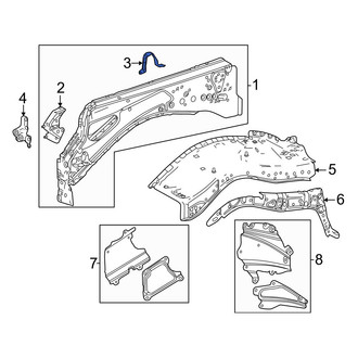 Toyota OE - Rear Right Fender Bracket