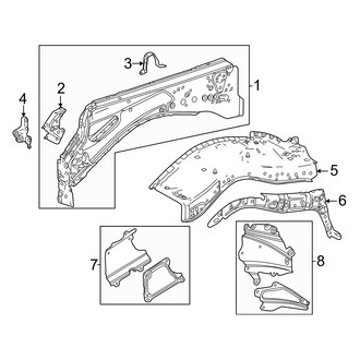 Toyota OE - Fender - Inner Components