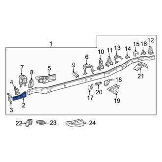 Toyota OE - Left Frame Rail End