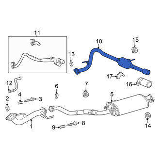 Toyota OE - Exhaust Tail Pipe