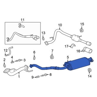 Toyota OE - Exhaust Tail Pipe