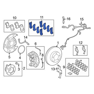 Toyota OE - Front Disc Brake Pad Shim Kit