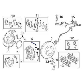 Toyota OE - Rear Upper Disc Brake Caliper Pin