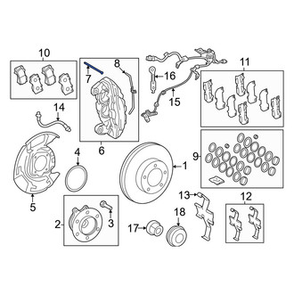 Toyota OE - Rear Lower Disc Brake Caliper Pin