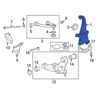 Toyota OE - Left Steering Knuckle