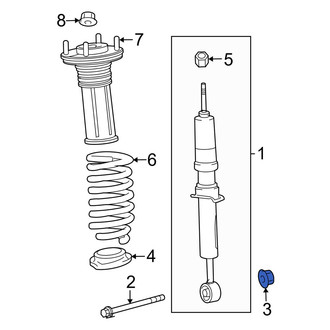 Toyota OE - Front Lower Suspension Strut Nut