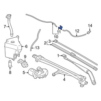 Toyota OE - Front Windshield Washer Hose Connector