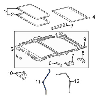 Toyota OE - Front Sunroof Drain Hose