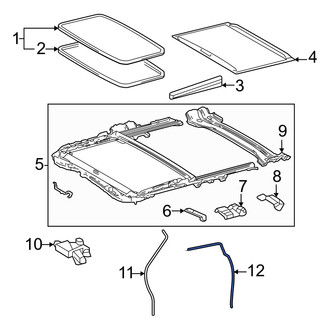 Toyota OE - Rear Left Sunroof Drain Hose