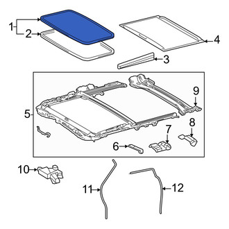 Toyota OE - Sunroof Glass