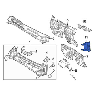 Toyota OE - Left Cowl Panel Reinforcement
