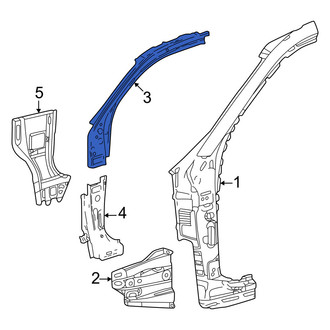 Toyota OE - Right Upper Body A-Pillar Reinforcement