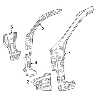 Toyota OE - Cab - Hinge Pillar (Access Cab)
