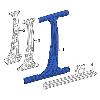 Toyota OE - Left Body B-Pillar and Rocker Panel