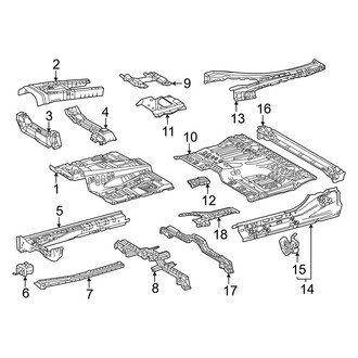 Toyota OE - Cab - Floor (Double Cab)