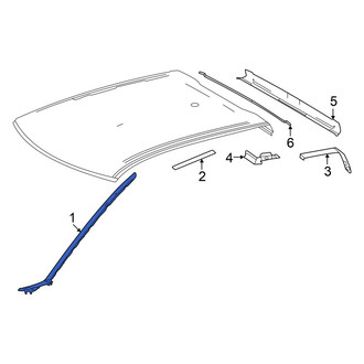Toyota OE - Front Right Roof Drip Molding