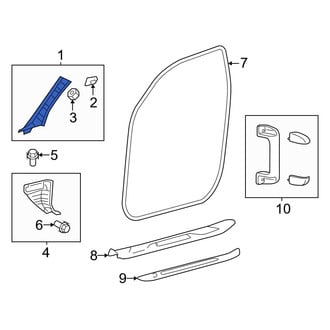 Toyota OE - Left Body A-Pillar Trim Panel