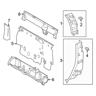 Toyota OE - Cab - Interior Trim (Side & Back Panels, W/O Power Back Glass), (Double Cab)