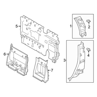 Toyota OE - Cab - Interior Trim (Side & Back Panels, With Power Back Glass), (Double Cab)