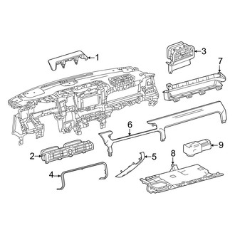 Toyota OE - Instrument Panel Components (Center & Passenger Side)