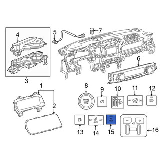 Toyota OE - A/C Control Switch