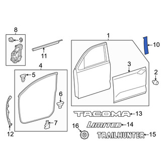 Toyota OE - Front Left Black Out Tape