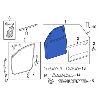Toyota OE - Front Left Door Shell