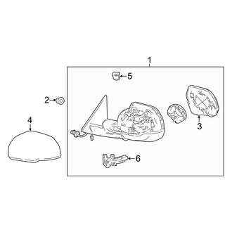 Toyota OE - Front Door - Outside Mirrors