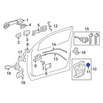 Toyota OE - Door Latch Seal