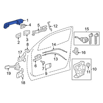 Toyota OE - Rear Outer Exterior Door Handle