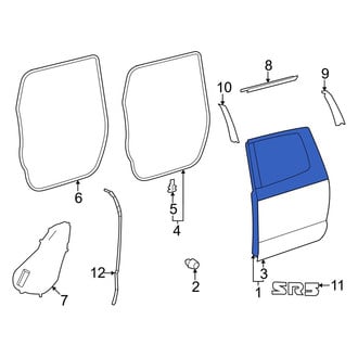 Toyota OE - Rear Right Door Plug