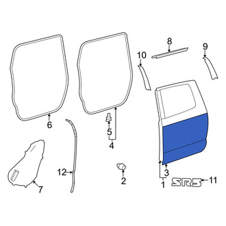 Toyota OE - Rear Right Outer Door Outer Panel