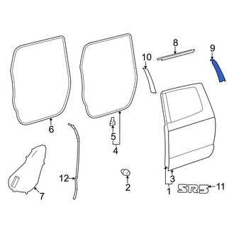 Toyota OE - Rear Left Door Reveal Molding
