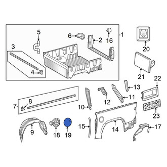 Toyota OE - Rear Fuel Filler Door