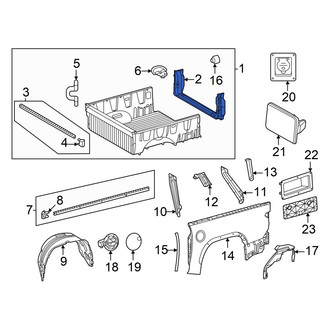 Toyota OE - Rear Truck Bed Floor Sill